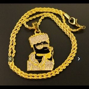 Iced out 24k chain